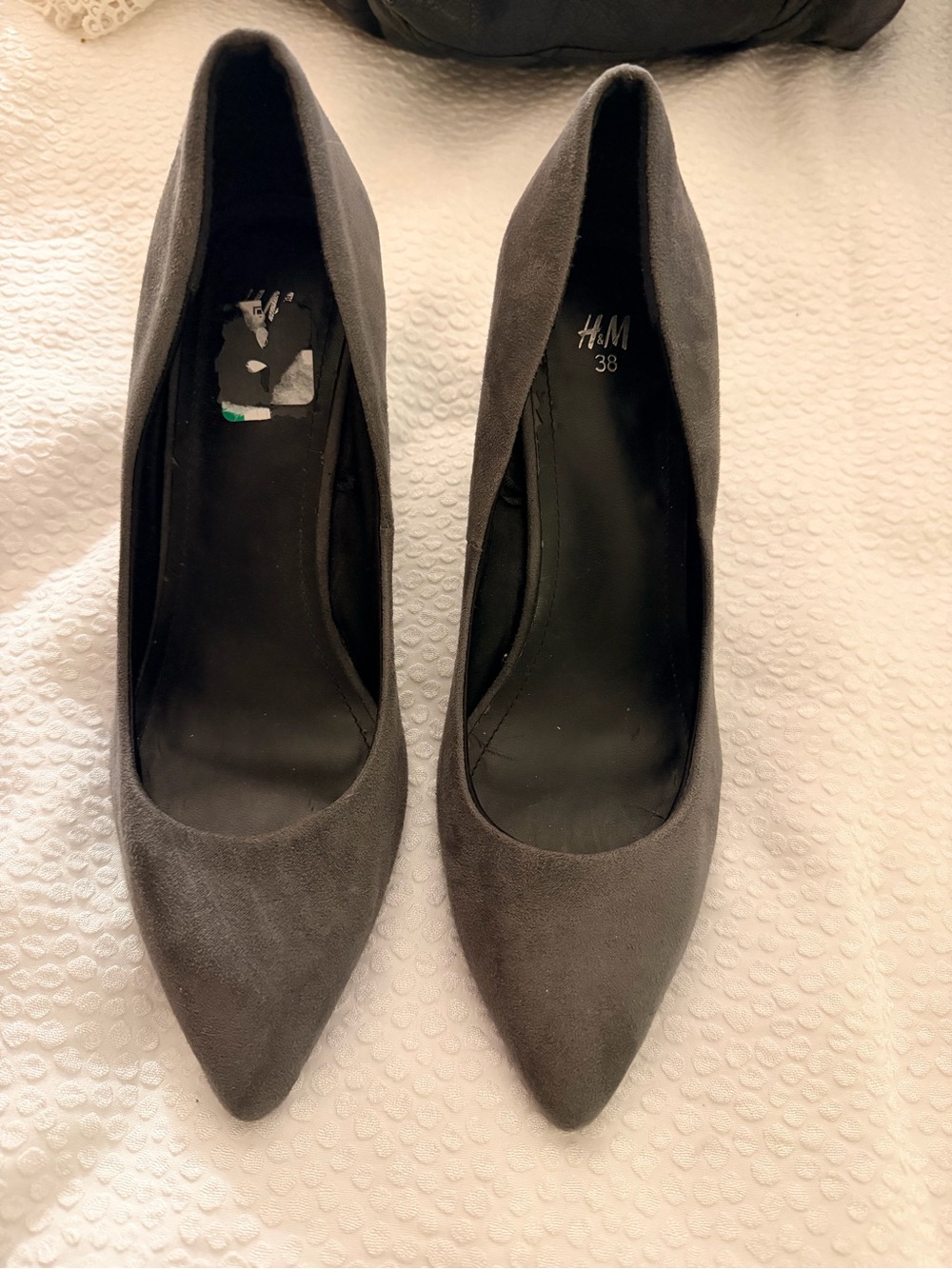 H&M Women's Charcoal Pointed Toe Heels